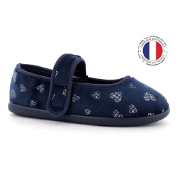 Chaussures du Château  B brand chaussons bossinui 28 34 marine argent fille