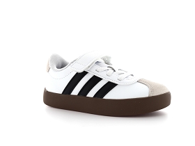 ADIDAS VL COURT 3.0 EL C BOY 28 35 Matières combinéesNoir Blanc 