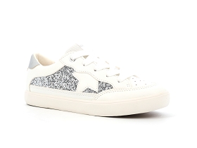GEOX J GISLI GIRL J654NB<br>Blanc Argent