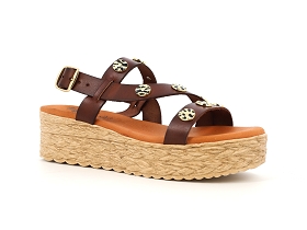 CHAUSSURES DU CHATEAU EVAMOKI 36 40 CuirMarron Foncé 